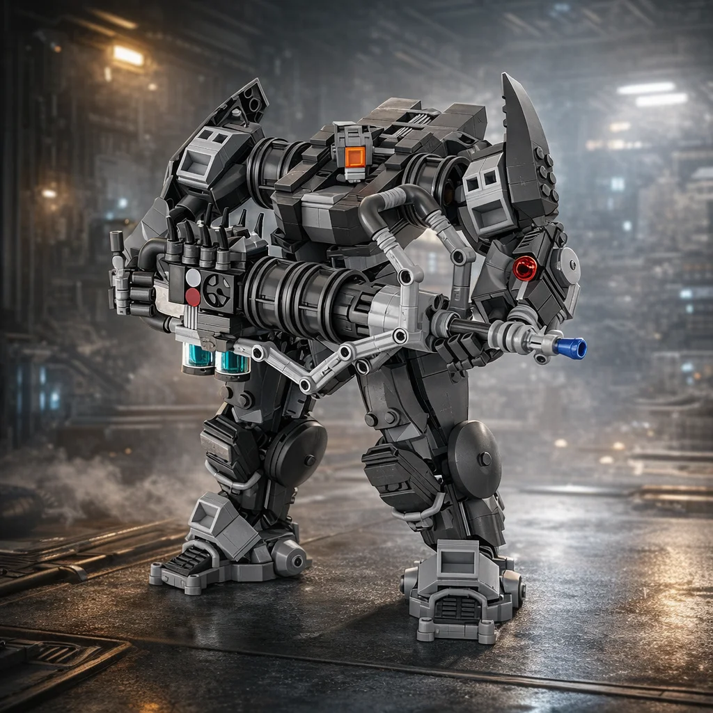 

Конструктор MOC: Механический робот-меха, научно-фантастическая механическая броня, сборная модель из кирпичиков, игрушка-фигурка, украшение для стола, подарок для детей и взрослых