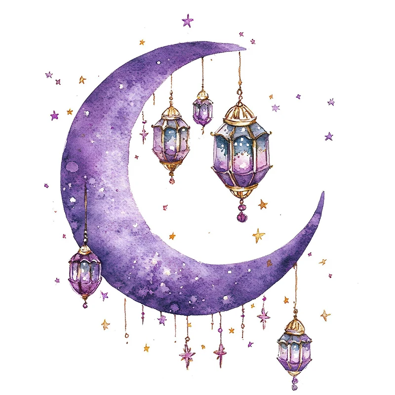 2025 Eid Mubarak Wall Stickers Ramadan Kareem Moon Star Window Decals Islamic Muslim Party Gifts Eid Al Fitr DIY Home Decoration