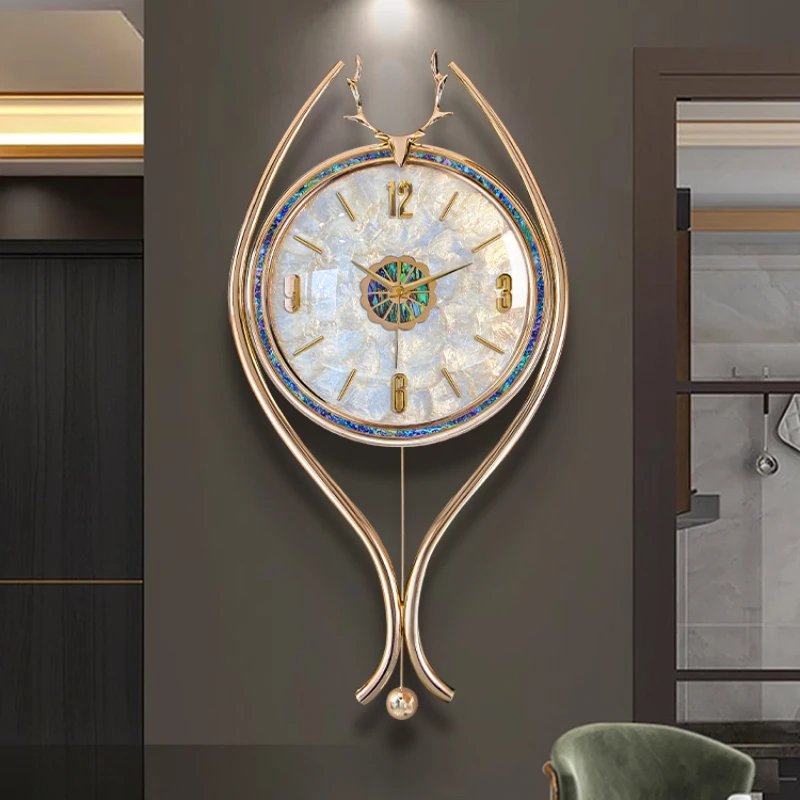 Office Stylish Wall Clock Luxury Interior Display Living Room Digital Wall Clock Modern Design Orologio Da Parete Home Decor