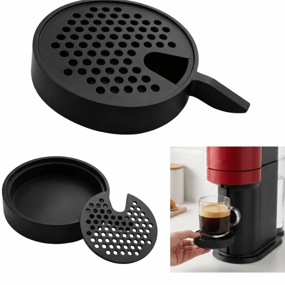 Replacement Replacement Drip Tray Easy Clean Compatible Drip Tray Spill-Proof for Krups Nespresso Vertuo Next