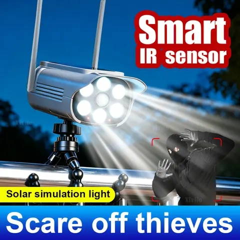 Outdoor Motion Sensor Solar Lights  Solar Motion Sensor LED Light Outdoor Camera Wireless Security Floodlights IP65 Waterproof