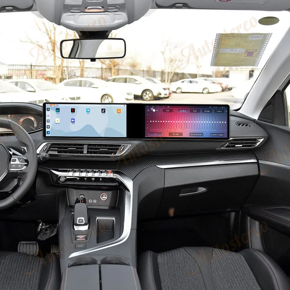 

Автомобильный GPS-навигатор Qualcomm с двойным экраном, 12,3 дюйма, Android 14, для Peugeot 4008 2016-2022, головное устройство, мультимедийный плеер, автомобильное радио
