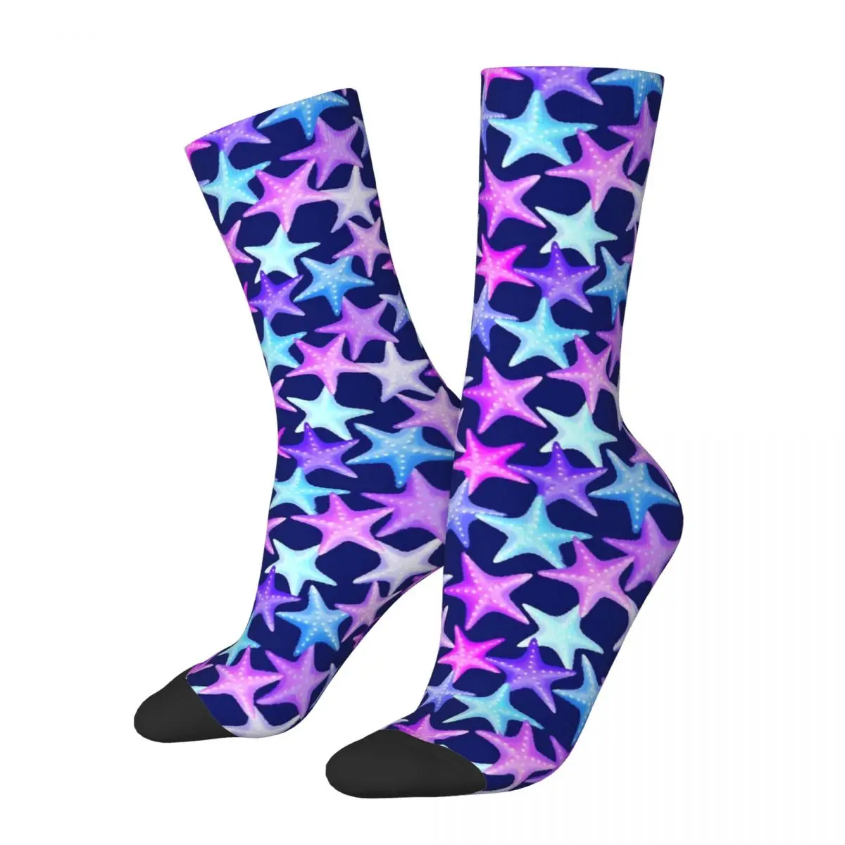 Pastel Starfish Socks Spring Multicolor Animal Stockings Fashion Unisex Comfortable Socks Design Climbing Anti Skid Socks