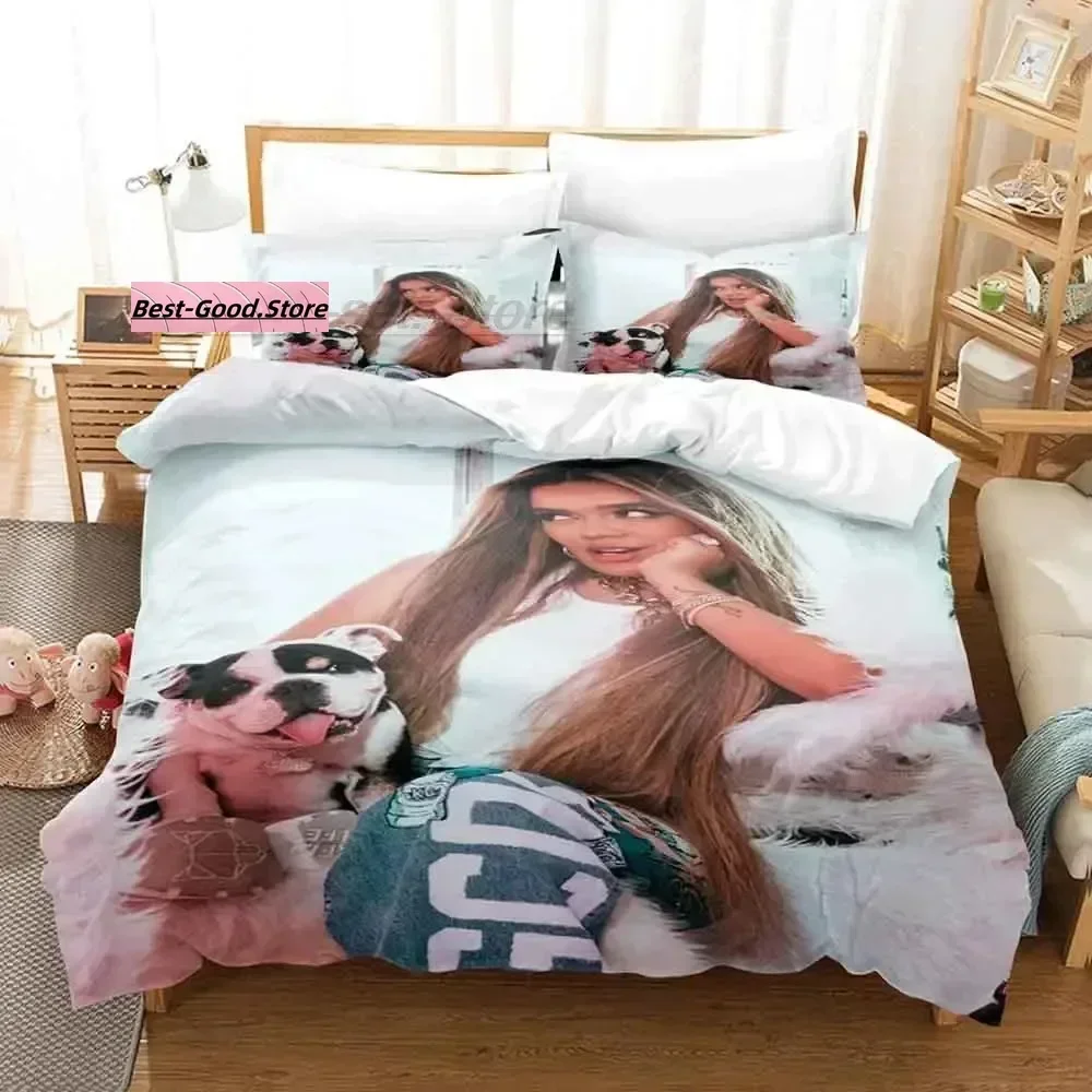 

Karol G Bedding Set Duvet Cover Sheet Printed Pillowcase Bed Full Queen King Size Comforter Bedroom 3D Sexy Girls bed sheet set