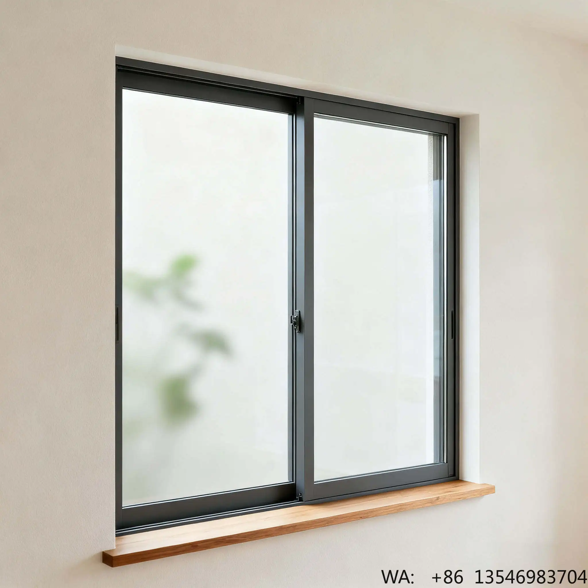 Office Aluminum Sliding Window Double Tempered Glass Customized Aluminum Frame Supplier Manufacturer Factory
