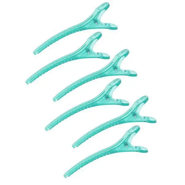 Blue Plastic Sectioning Hair Clips Styling and Makeup Accessories for Salon Stylists and Everyday Use