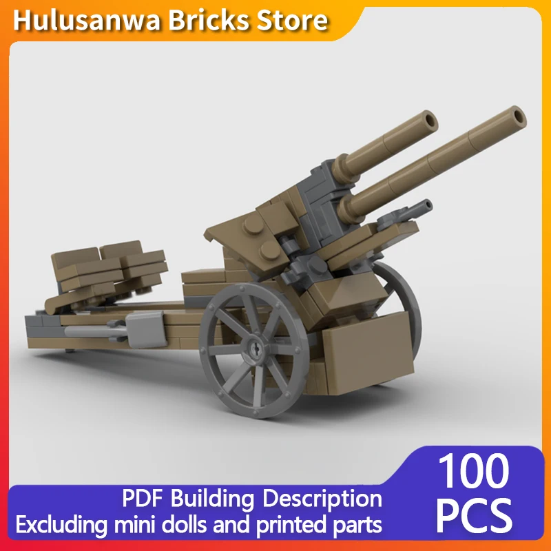 

10.5cm Light Field Howitzer 18 Model MOC Building Bricks War Equipment Modular Technology Gifts Holiday Assemble Children Toys