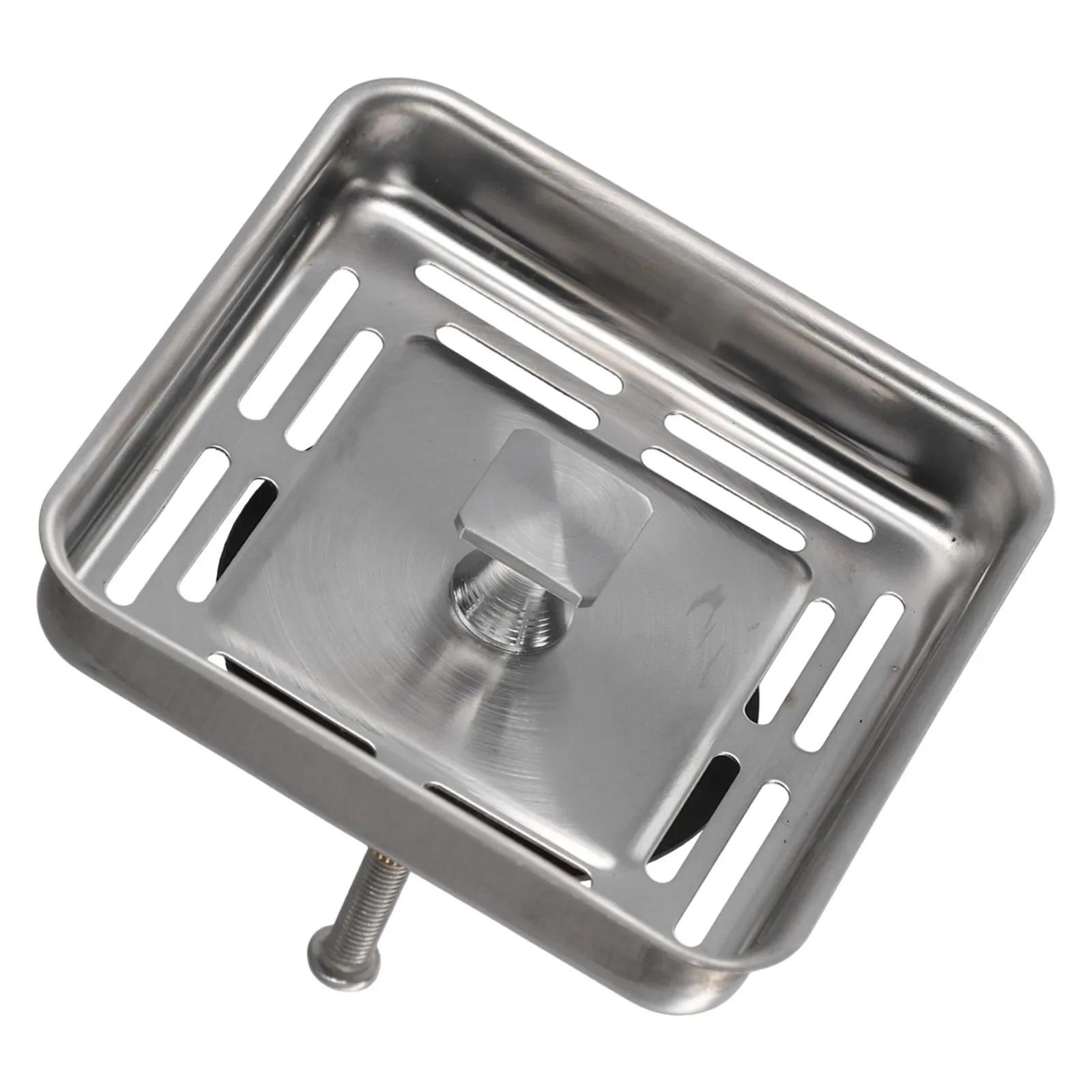 79mm Square Stainless Steel Sink Drain Basin Drainer Waste Strainer Plug- Stopper For Kitchen Bathroom Accessories