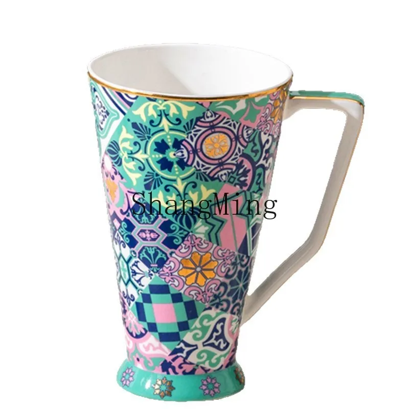 

DSA premium light luxury bone china large water mug juice cup coffee cup