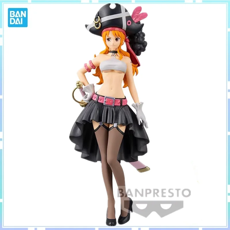 

Официальная аниме-фигурка Bandai Banpresto One Piece DXF Grand Line RED Theatrical Edition Nami из ПВХ, коллекционная модель, игрушка