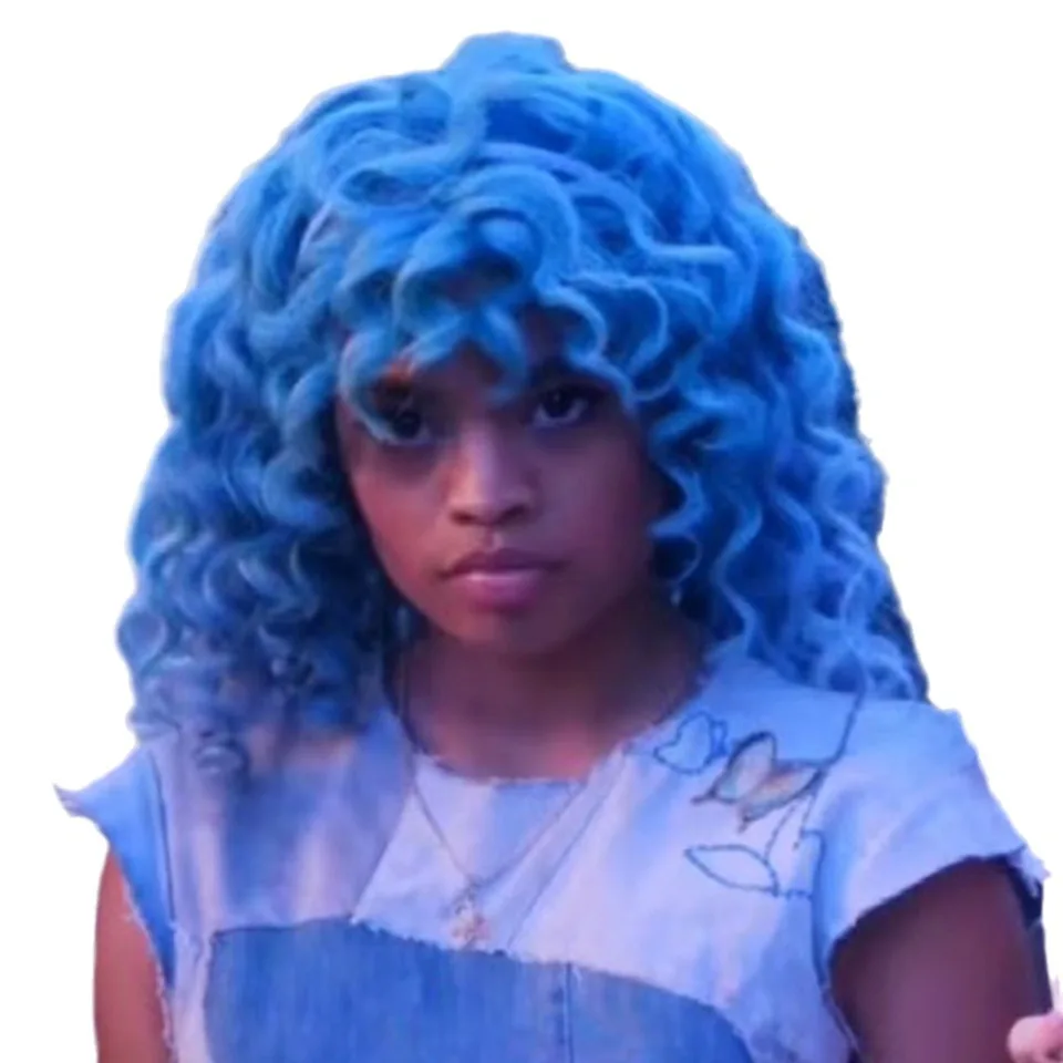 الاصطناعية كوس شعر مستعار الثعلب فتاة مستوحاة هيربيسي أومبير الأعلى الدانتيل السرعوف طبقة الذئب الذيل هالوين حفلة كرنفال