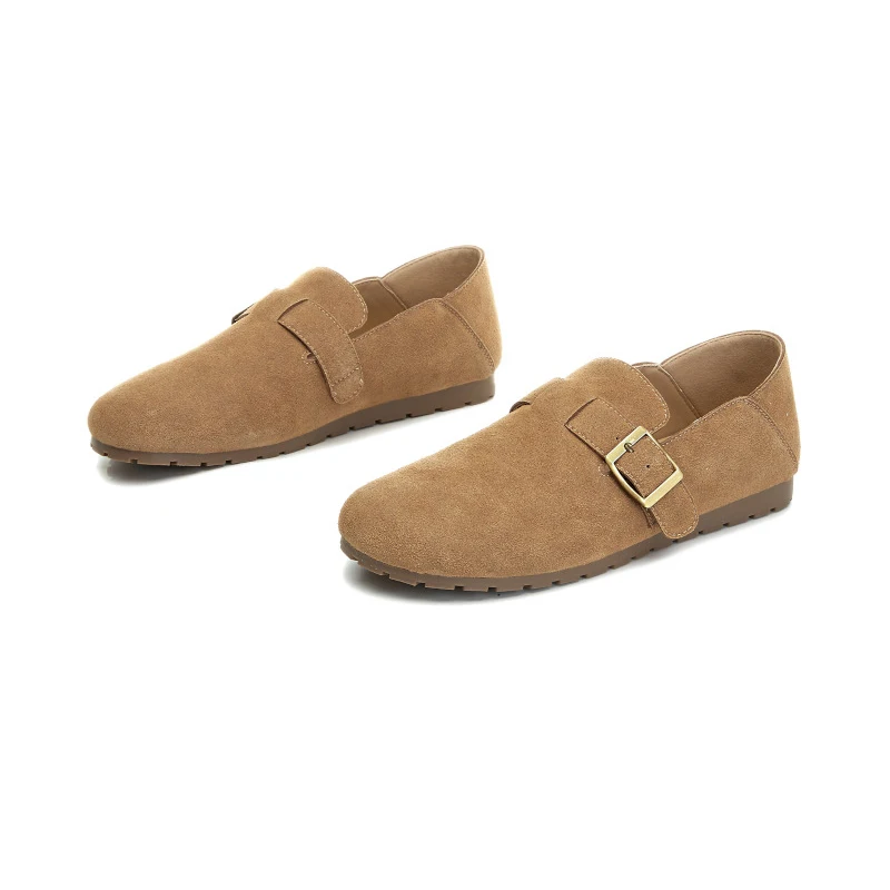

Women Casual Shoes 2025 Genuine Leather Flat Retro Loafers Slip-On Shoes Autumn Comfortable Lazy Shoes For Female Daily Outfits