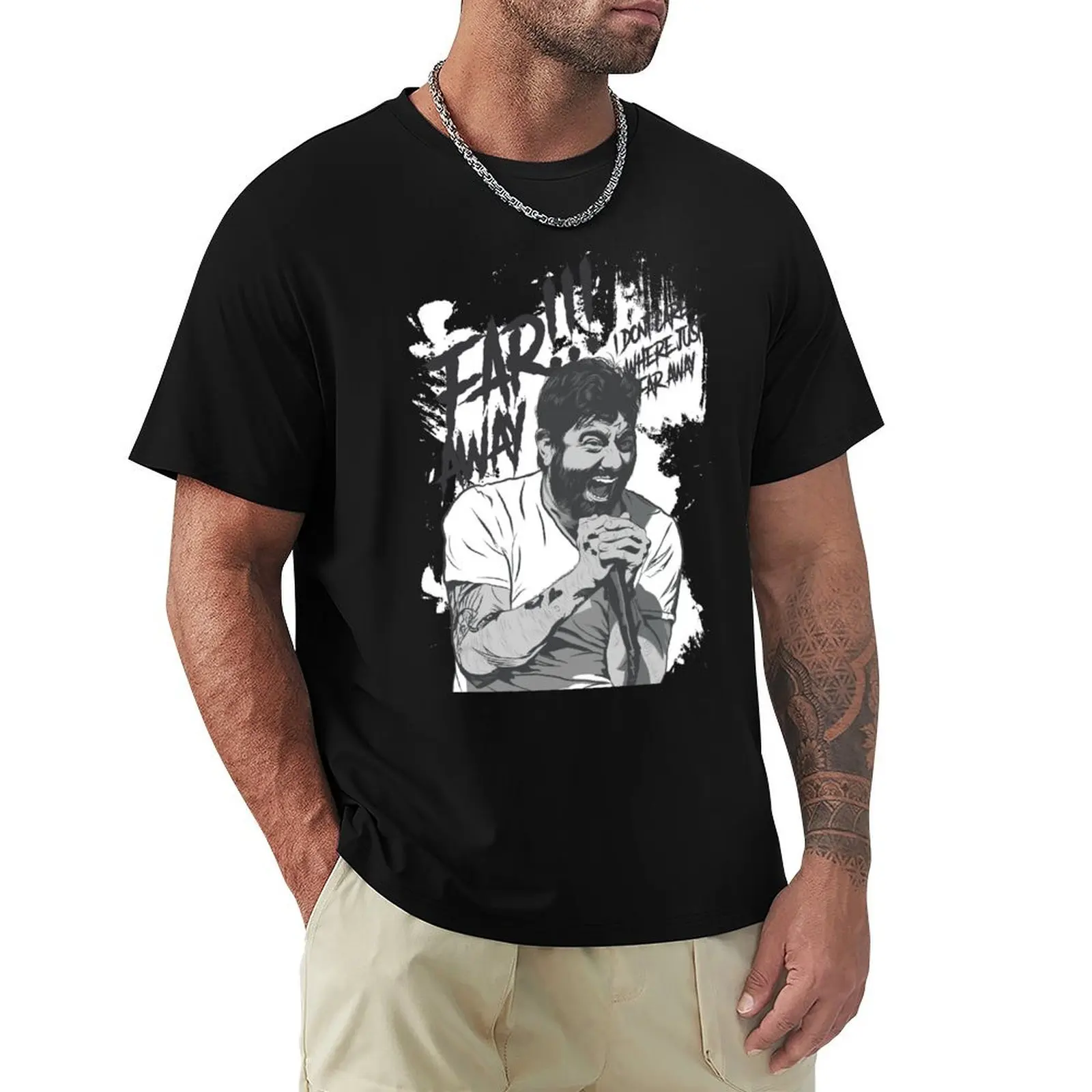 

Chino Moreno Be Quiet T-Shirt graphics aesthetic clothes Men's clothing