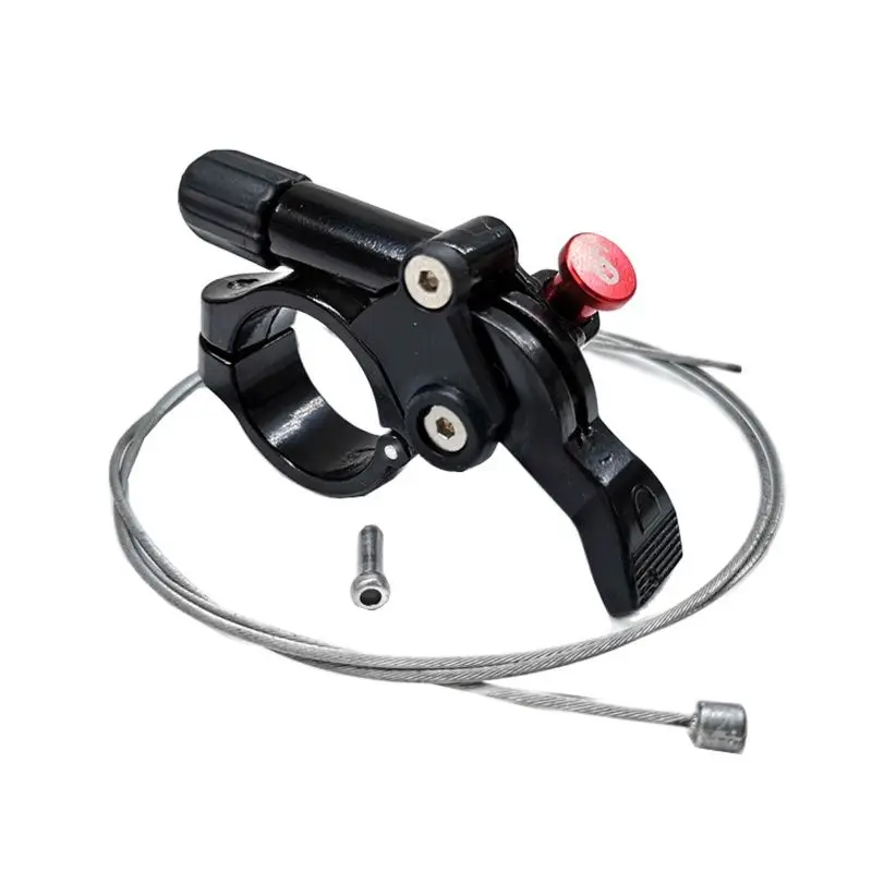 Mtb Bike Suspension Fork Lock Shock Absorber Stem Remote Lockout Lever Wire Control Handlebar Key Switch Push Button Bicycle