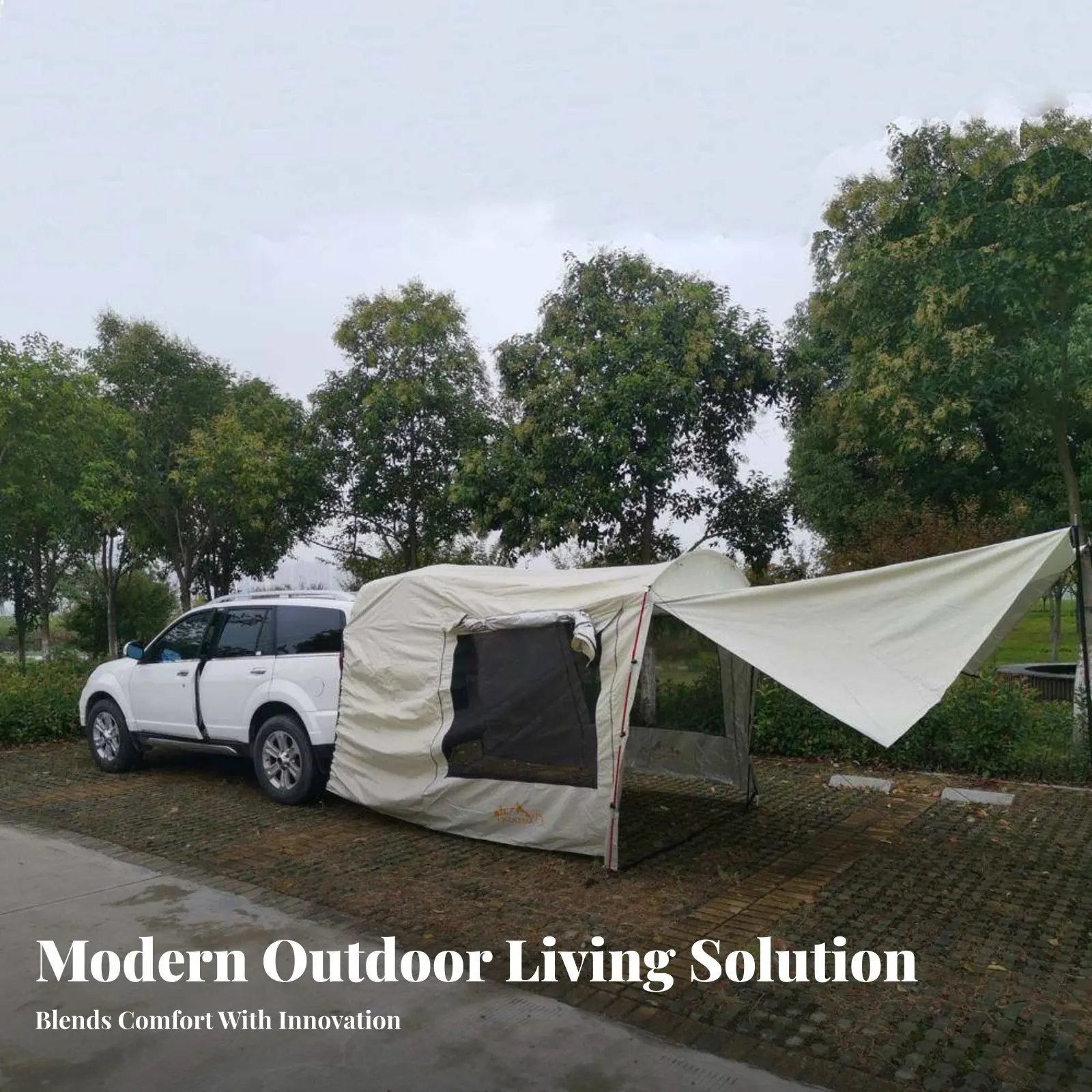 

Палатка-пристройка для внедорожника, автомобильный тент для отдыха на природе, быстрая установка, расширение багажника, семейное убежище для кемпинга