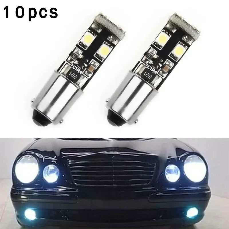 

10x W210 Car Led Canbus Error-Free LED Parking Light Bulb For Mercedes-Benz W210 E55 BA9S H6w Instrument Lights Bulb