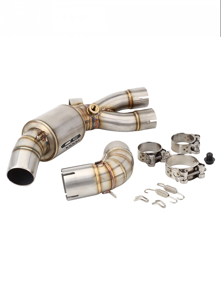 For Honda CB1000R  2008-2016   For Original Muffler Escape   Motorcycle Exhaust Header Link Pipe Slip-on