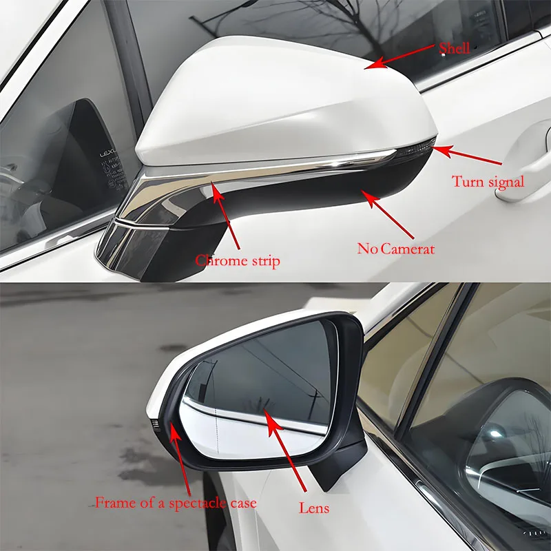 

Suitable for Lexus NX200/NX300/RX300/RX450 Rearview mirrors, turn signal covers, lens accessories replacement for 2015 - 2020