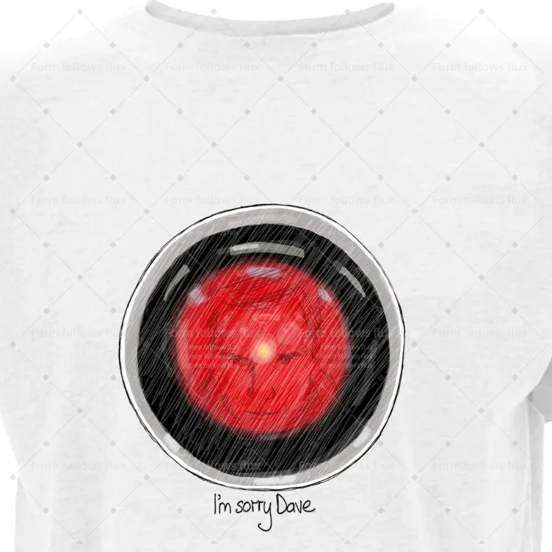 

2026 men T-Shirt Hoodie Hand Drawn Comic style HAL 9000 – 2001 A Space Odyssey Films and TV SciFi Unisex S-6XL Plus Size Friendl