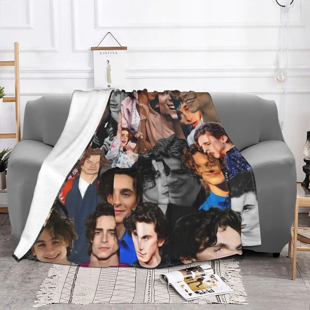 Timothee Chalamet Collage 1 Plush Bed Blankets Throw Blanket Blankets And Blankets Throw Blanket