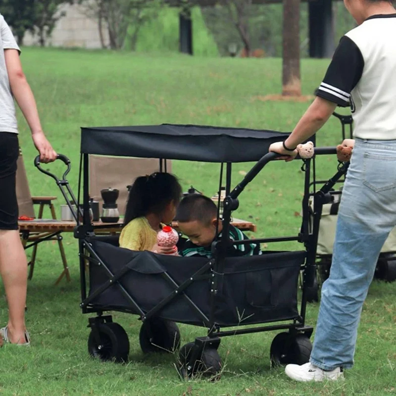 Removable Awning Canopy For Wagon Attachment Sun Shade Cover For 8 Inch Trolley Cart Tube PE Cloth Sun Shelters