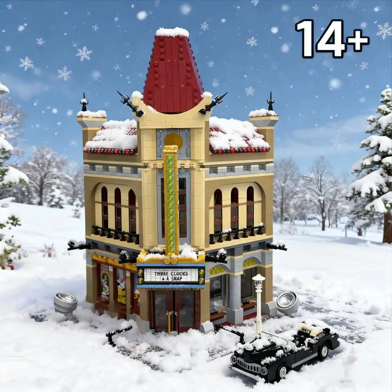 

NEW 2196pcs Hot Toy Modular Buildings City Street Palace Cinema 10232 Building Blocks Puzzle Model Toys Birthday Christmas Gifts