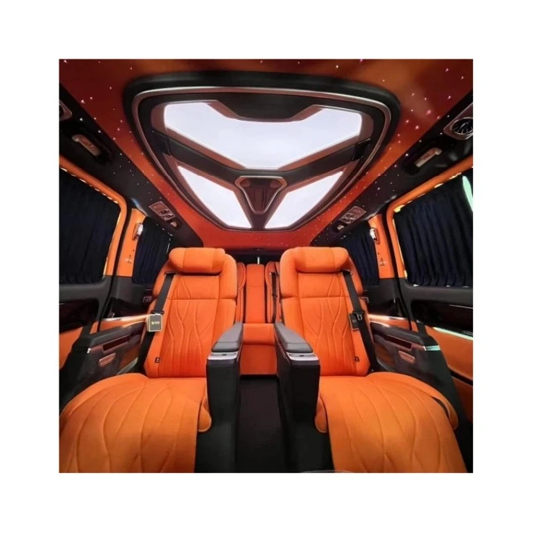 

Luxury Electric Leather Car Seat Captain Seat VIP Seat with Touch Screen Control andCup Holder