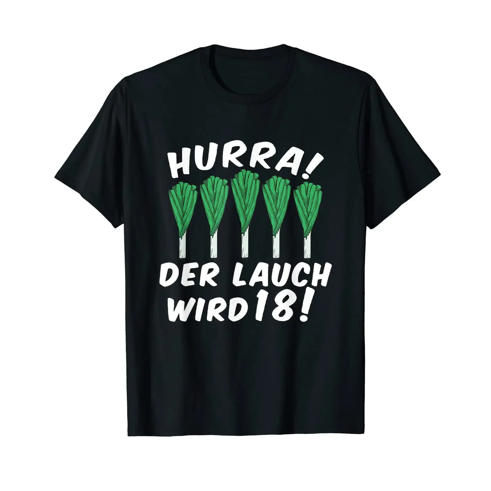 Hooray Leek is turning 18 18th Birthday T Shirt Men's vintage Washed Stretched graphic Soft Unisex Breathable Casual Stylish