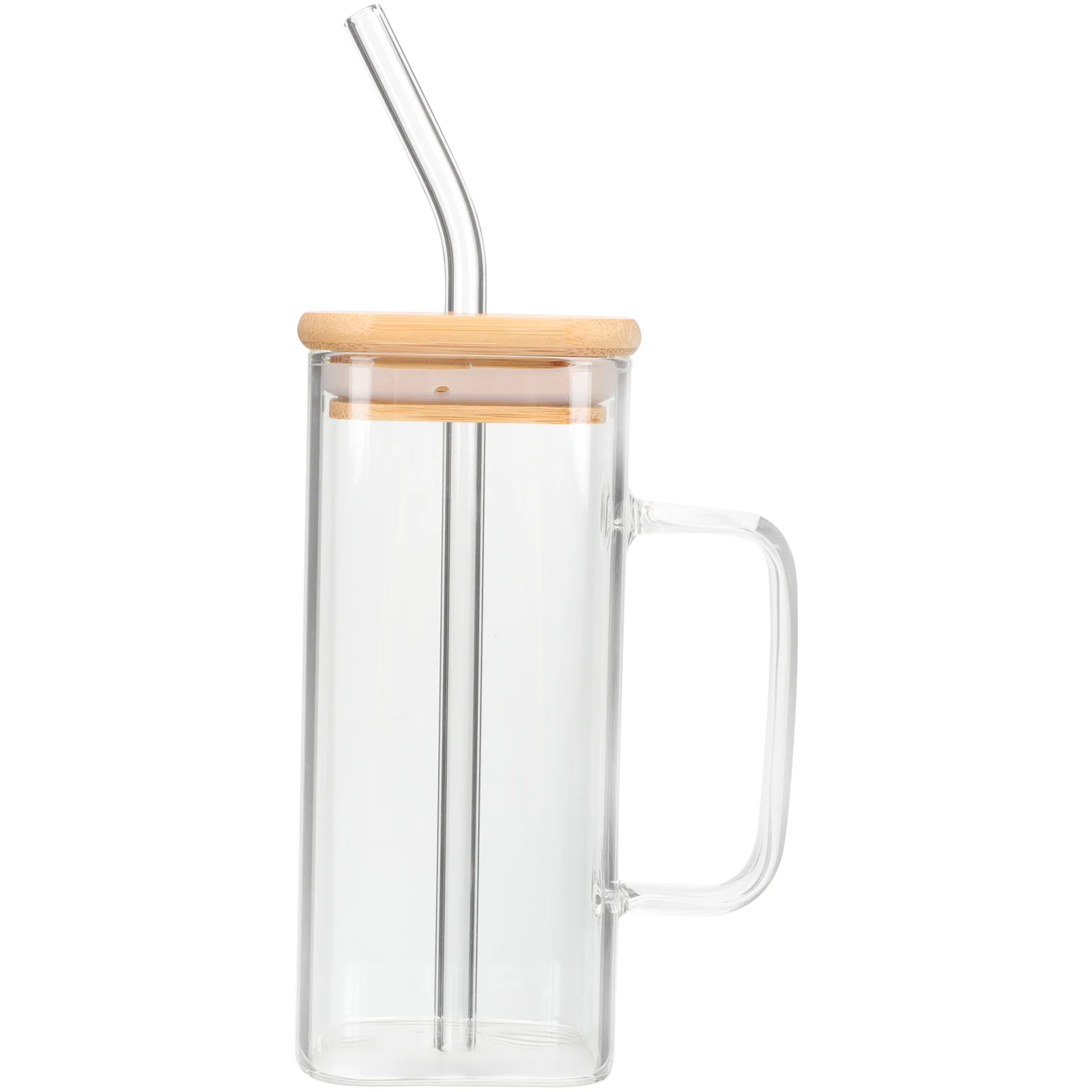 

Drinking Glass Transparent Glass Cup Beverage Juice Cup Transparent Square Colorful Cup water bottles cute