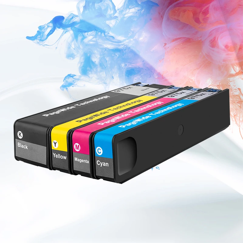 4Colors/Set For HP 973 973X 973XL Compatible Ink Cartridge With Pigment Ink 352dw 377dw 452dn 452dw 477dn 477dw 552dw