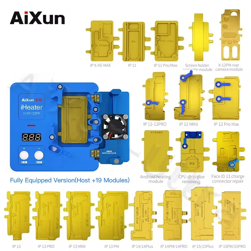

Станция предварительного нагрева Aixun iHeater 3-го поколения, термостат, нагревательная пластина платформы для iPhone X 15 14 13 12 Pro Max, материнская плата Fixtur