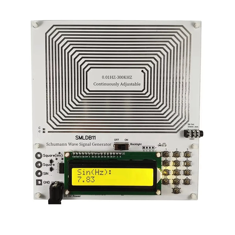 ABPQ-7.83Hz Generator gelombang persegi denyut resonansi Schumann 0.01 hz-300 Khz frekuensi Esolfeggio terus disesuaikan