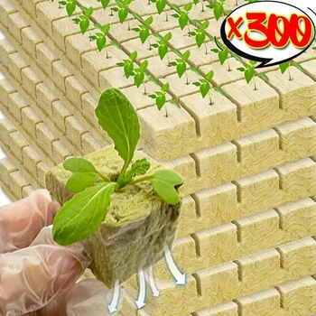 50/300 pçs plantio esponja pedra lã starter plugues hidropônico crescer mídia cubos casa estufa jardim suprimentos bloco mudas