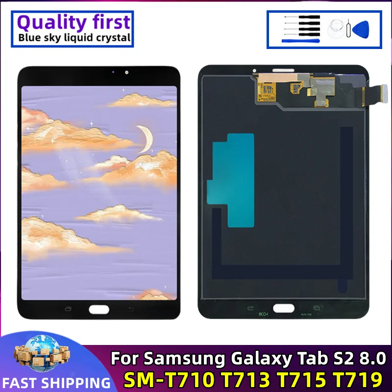 

LCD Touch Screen Digitizer Assembly Replacement for Samsung Galaxy Tab S2 8.0, SM-T715, T713, T719, T710