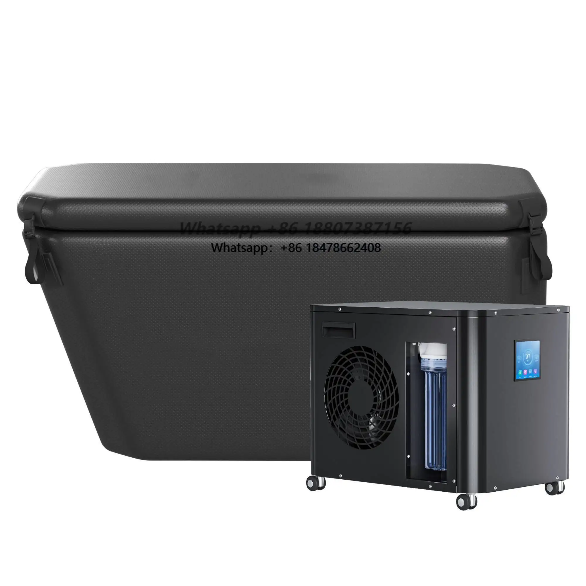 

ICEGALAX US Stock Inflatable Cold Plunge Set Portable Angled Ice Bath Tub with WiFi Water Chiller for Sports Recovery