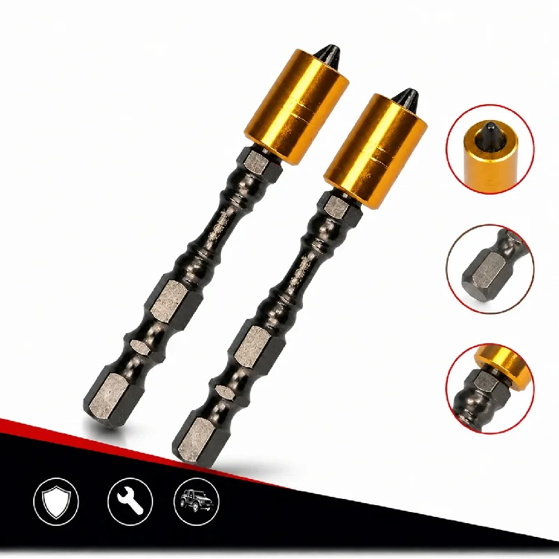 2 Pcs Strong Magnetic Screwdriver Bit Set 65mm Phillips Electronic Screwdriver Bits For Plasterboard Drywall Screw Driver