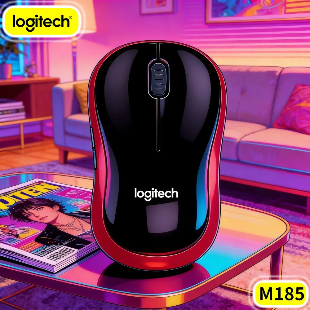 Logitech M185 High Frequency Office Desk Reserve Mouse Wireless Reinforced Wear Shell Spare For Busy
