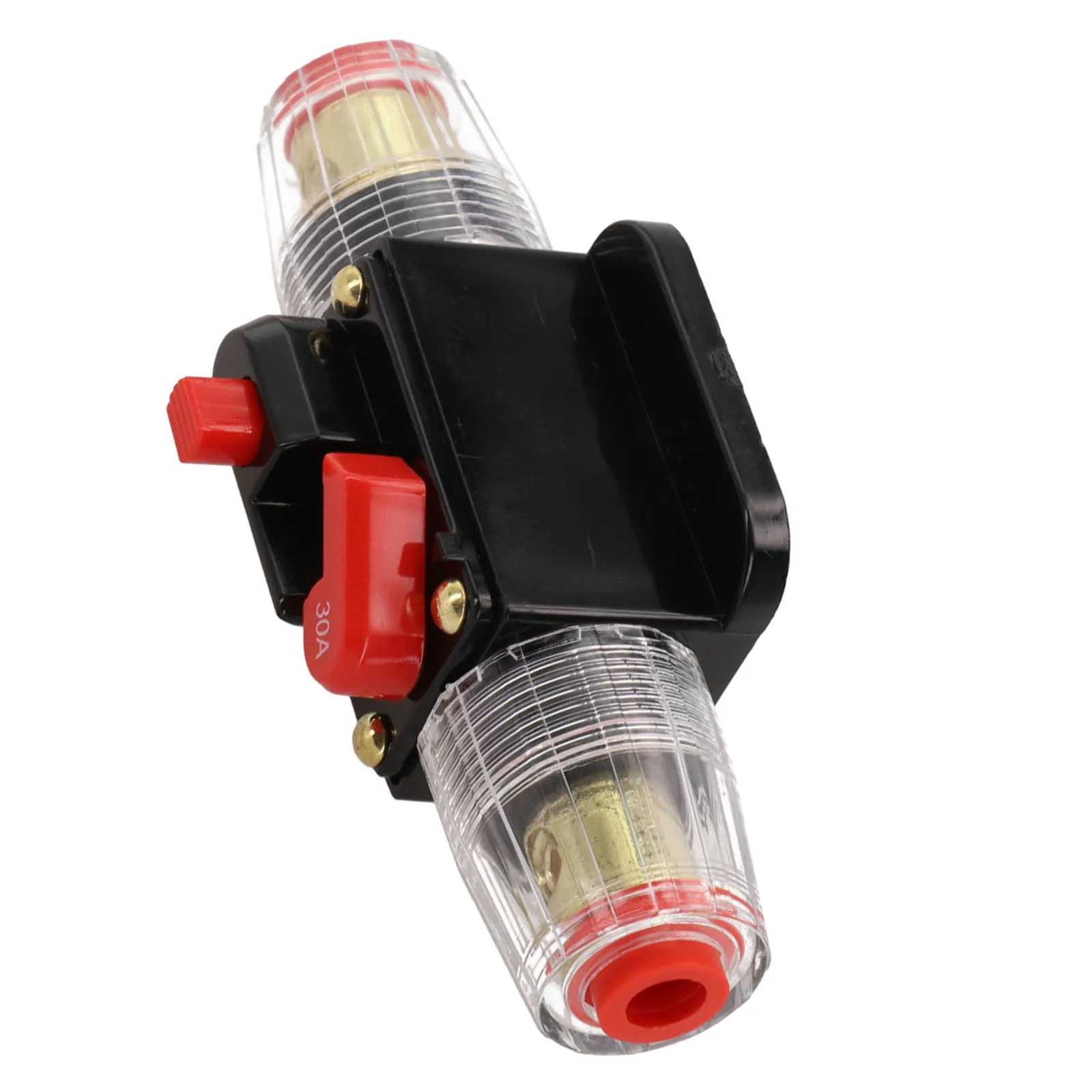 Aging Tests For Car Audio Sound 30A Inline Circuit Breaker 12-24V Fuse Holder User-friendly Design Easy Installation