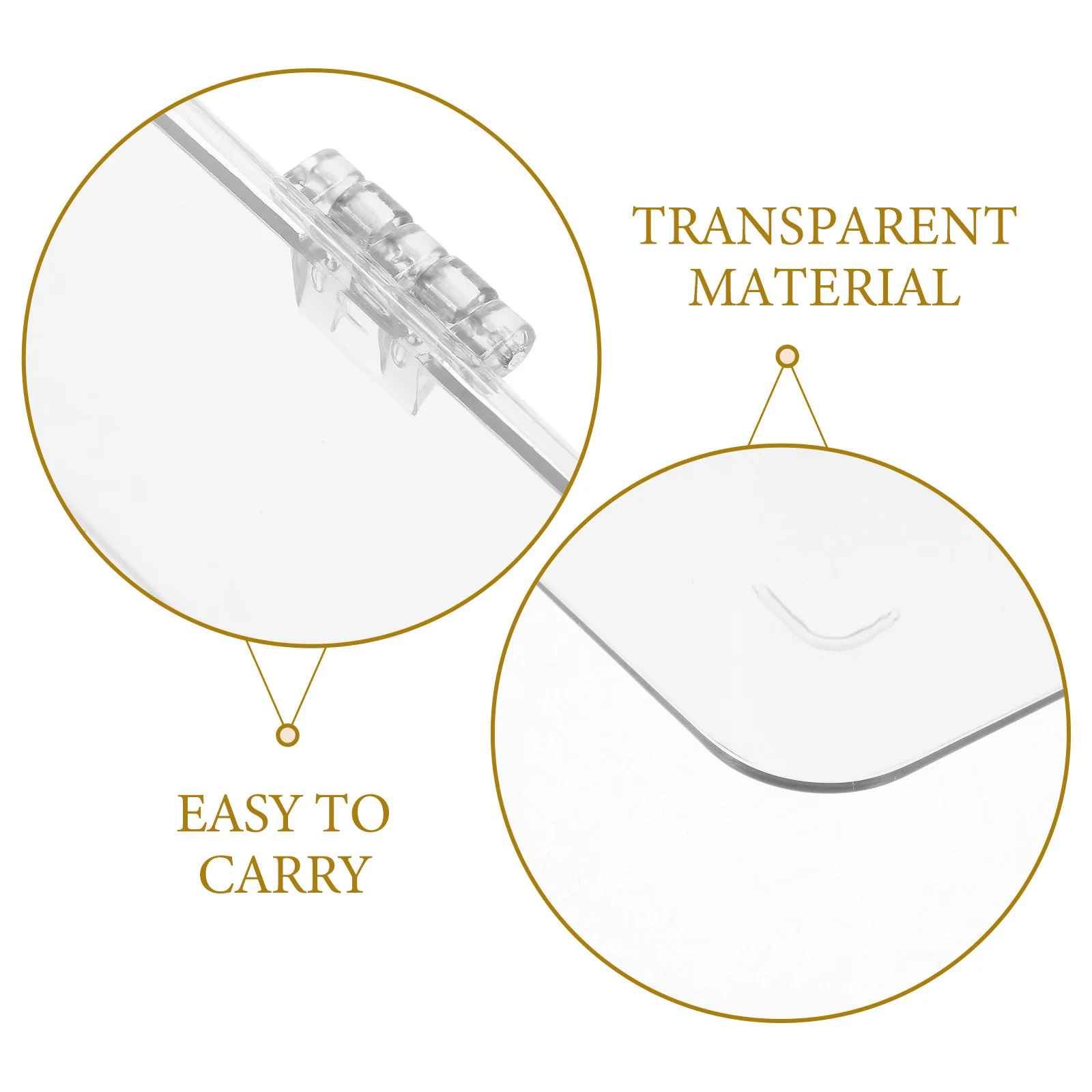 

Plastic Makeup Organizer Storage Box Transparent Pet Holder Desktop Sundries Case Countertop Vanity Storage