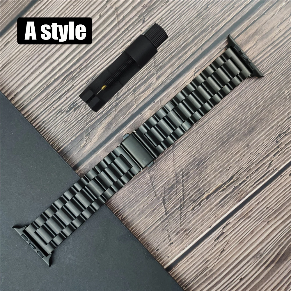 Klassieke roestvrijstalen Correa band voor Apple Watch 11 10 46mm 42mm Ultra 2 49mm 9 8 7 6 5 4 se 45mm 44mm 41mm 40mm 3 38mm.