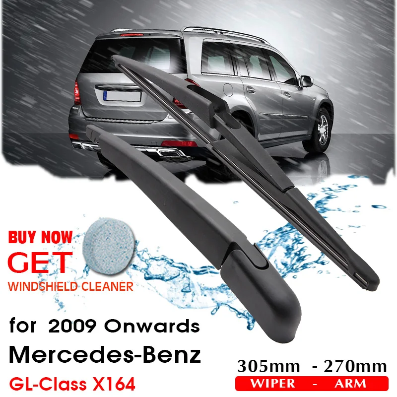 

BROSHOO Car Rear Wiper Blades Back Windscreen Wiper Arm For Mercedes-Benz GL-Class X164 Hatchback (2009-) 305mm Auto Styling