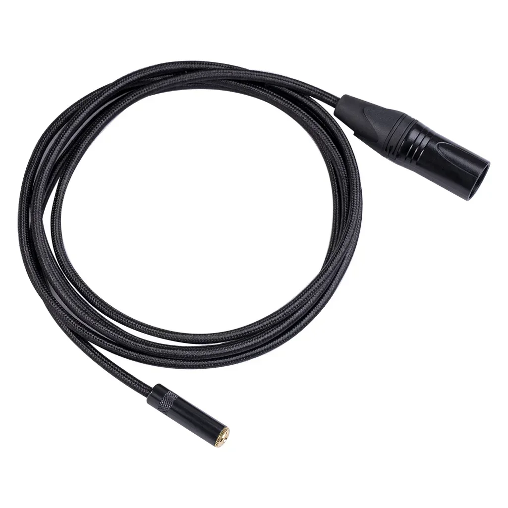 

3.5mm female to 3pin xlr M computer mobile phone mixer speaker adapter cable