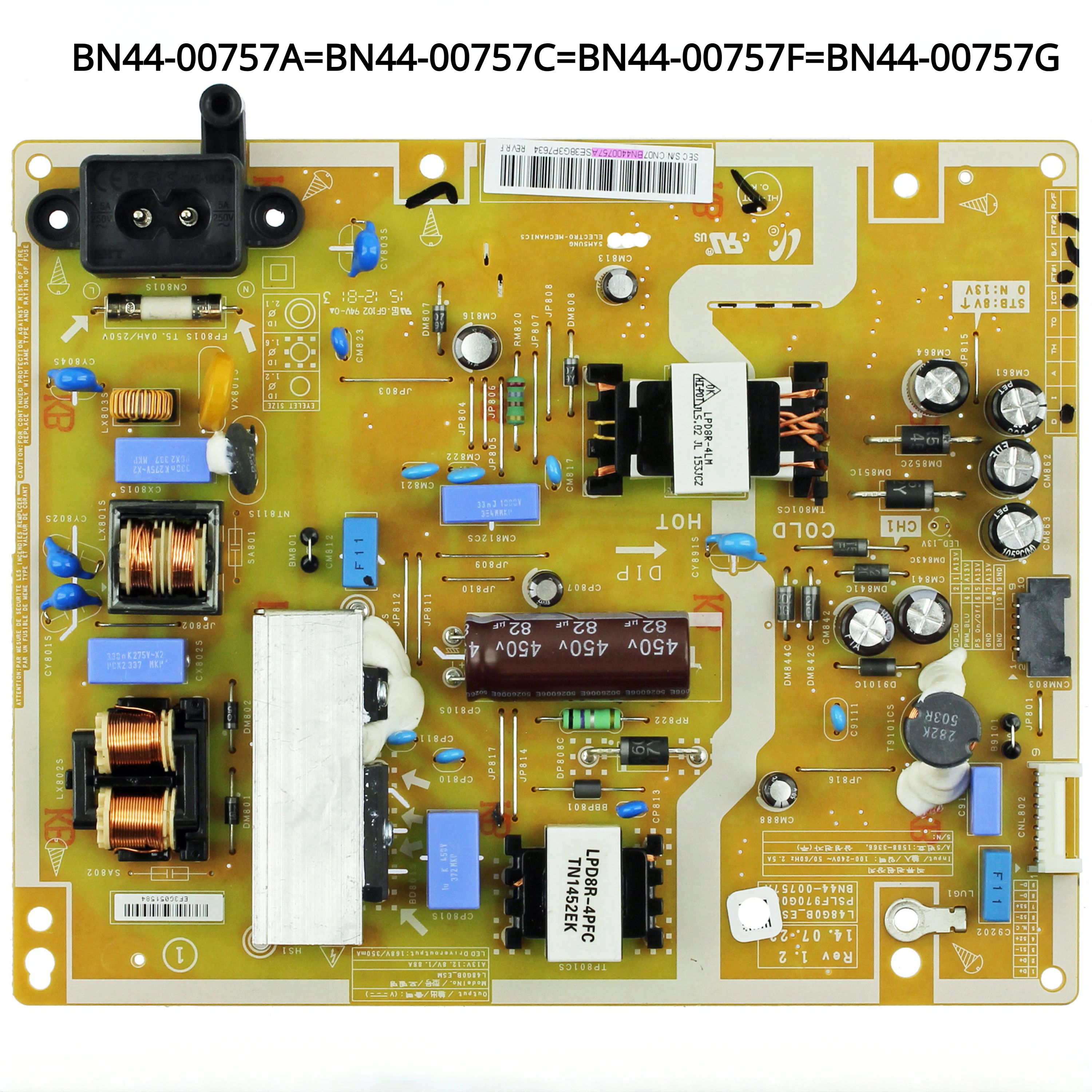 

Новая Оригинальная Φ = Φ l48g0b _ ESM PSLF970G06A, плата питания для ТВ-аксессуаров