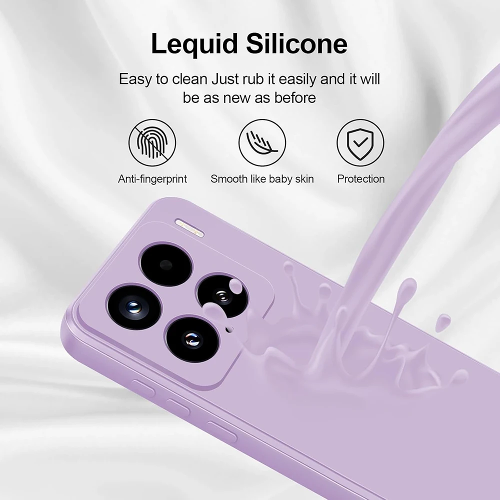 الفاخرة مربع لون الحلوى ماتي غطاء من السيليكون ل Xiaomi Mi 15 14 14T 13 13T 12 12T 12X 11 11T 11X Pro Lite 11i الترا لينة شل #4