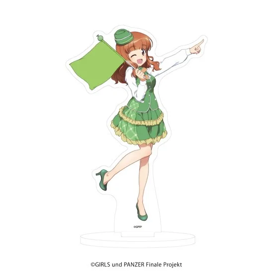 Interesting 15cm Anime Girls und Panzer Acrylic Stand Modle Desktop Decoration Game Collectible Ornament Gift For Fans Keychain