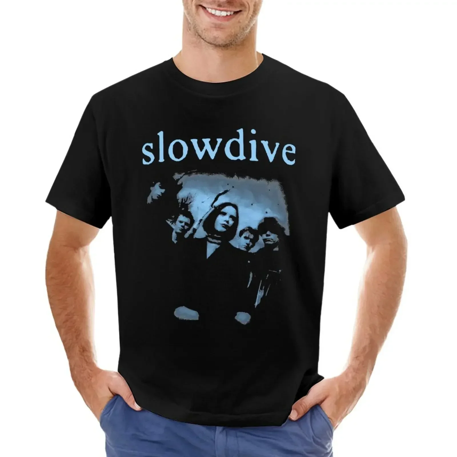 Graphic Slowdive English T-shirt sports fans blanks cute tops sweat shirts, men