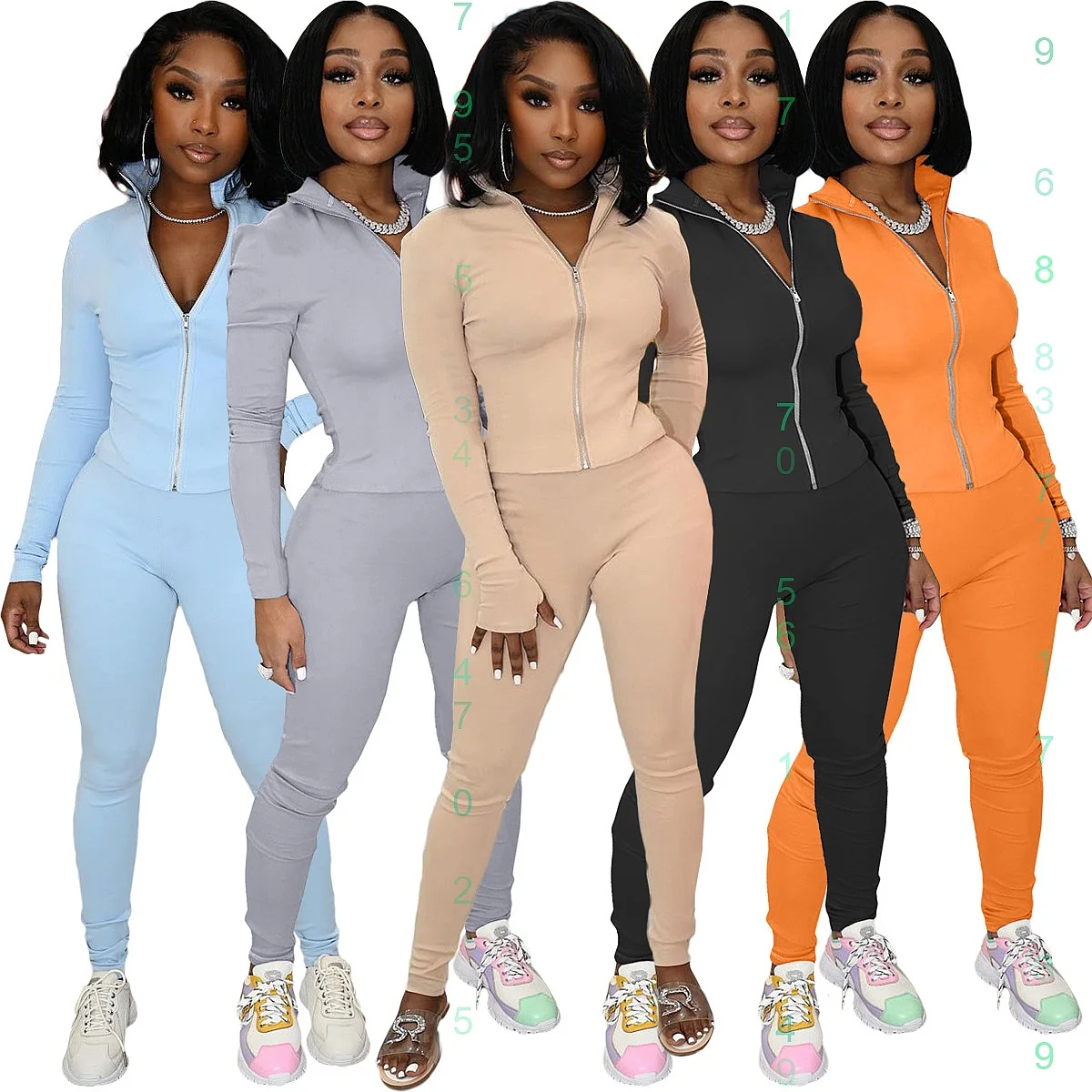 Women's Matching Set Casual Jumpsuit Pants Playsuit Sport Suit 2 Piece Set
