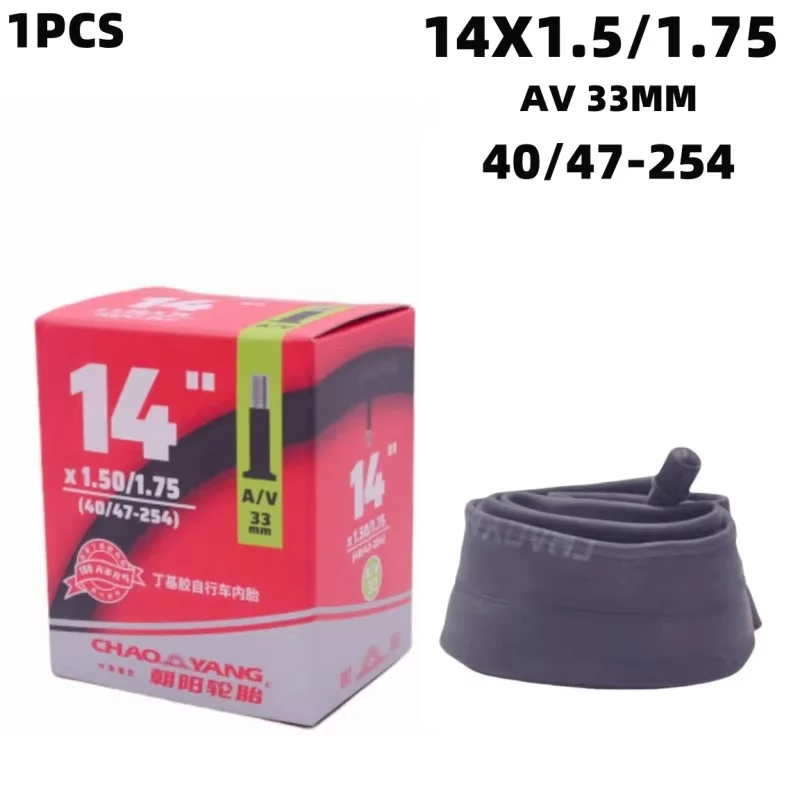 CHAOYANG Faltrad-Schlauch 14 16 Zoll 1,20-1,35/1,5-1,75 für BMX-Fahrradschläuche mit Schrader (AV) Ventil – Detail 4