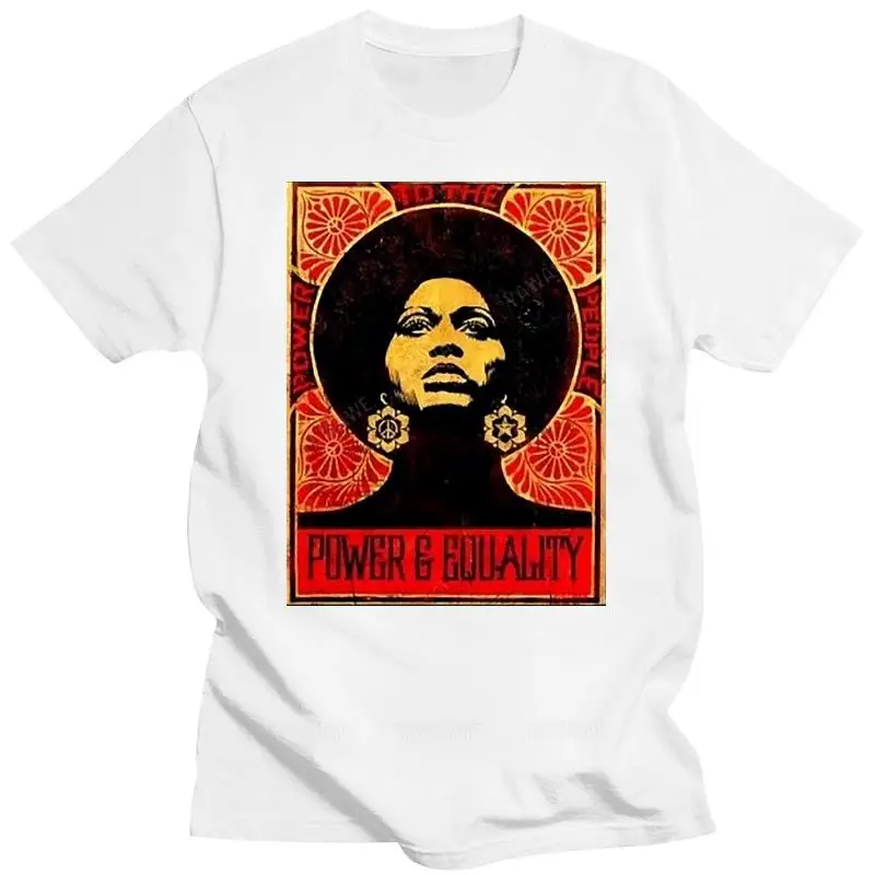 Men t shirt Nehasigo Angela Davis Power And Equality Design Basic Short (Regular and Big and Tall Sizes Included) women t-shirts