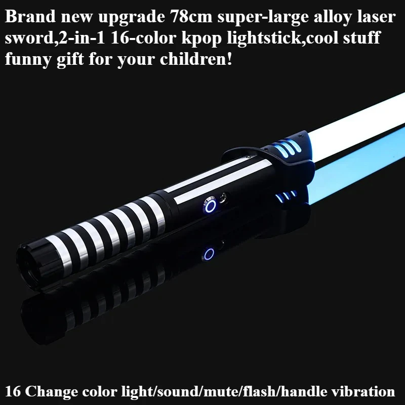 kawaii-anime-sword-funny-gift-79cm-alloy-laser-sword-toy2-in-1-rechargeable-light-sabermy-melody-kpop-lightsticktoys-for-kids